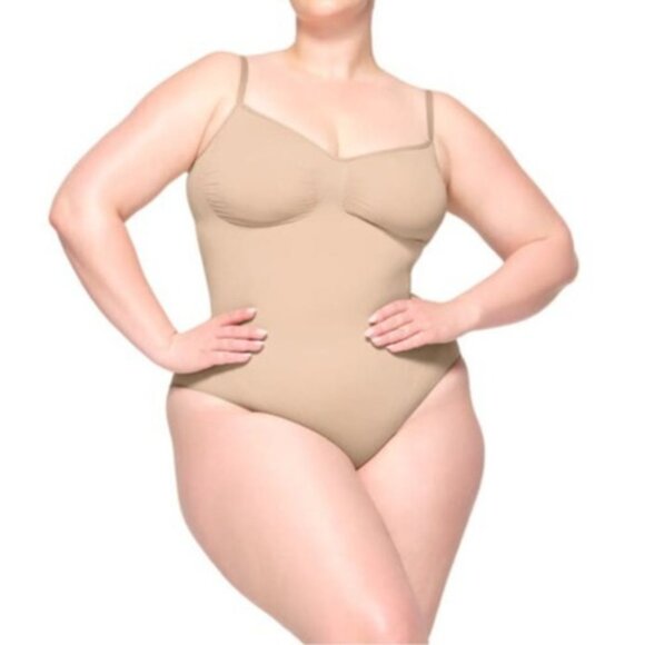 Skims 2XL/3XL Sculpting Bodysuit Brief Compression Slimming Mica NWOT MSRP $72 - Picture 5 of 7